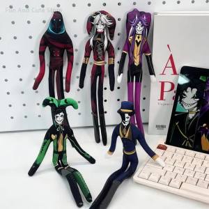 28cm Flexible With Body Wire Funny Anime The Freak Circus Plush Toys Lovely Pierrot Character Figure Plushie Doll Desk Decor