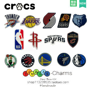 DIY Shoe Buckle Accessories Cross Clog Shoe Flower Karlo Star Basketball Team Logo Lake Lakers Cavalier Footwear Accessories