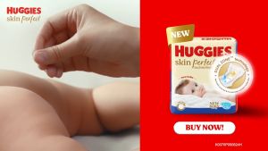 Huggies Skin Perfect Disposable Diapers: Newborn & Small Sizes