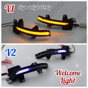 Honda Civic FE (2022-2025) Side Mirror LED Sequential Running Signal Light Dynamic LED Turn Signal Ice Blue Welcome Light Yellow DRL Daylight 2022 2023 2024 2025