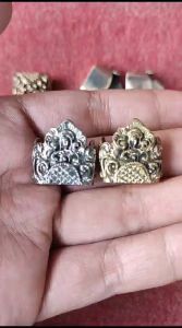 Alpaka Variasi Gelang Akar Bahar Model Oval Ukir