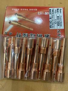 ĐẦU NỐI BÉP HÀN MIG 500A - 350A REN TRONG VÀNG REN NGOÀI ĐÒNG ĐỎ - VỈ 10 CÁI