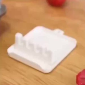 Pan Lid Holder Supports Spoons Pot Cover Rests Spatula Stand For Kitchen Convenience Utensils Tools Accessories Cooker Organizer