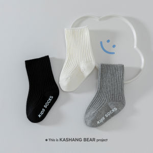 Pure Cotton Baby Socks Anti-Slip Floor Socks Spring Autumn Middle Tube Socks Toddler Kids Casual Style Comfortable Breathable