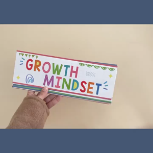[SG STOCK]Growth Mindset Self Motivational and Inspirational Card Classroom Wall Decoration (16 Pieces)