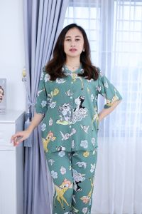 GALERI Setelan Lengan Pendek Wanita Motif Kekinian Peplum Series Jumbo