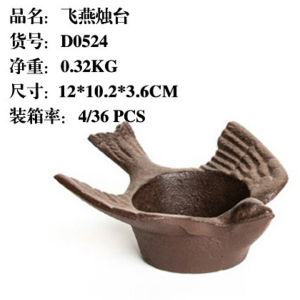 Handmade Iron Candle Holder Creative Swallow Design Vintage Style Ashtray Storage Box 320g Home Decorations for Candles