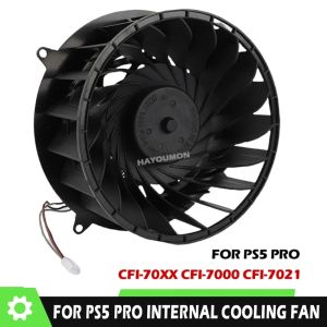 Replacement for PS5 Pro CFI-70XX CFI-7000 CFI-7021 19 Blades Internal Cooling Fan DC 12V 1.80A 3Pin Connector Game Cooler Fan