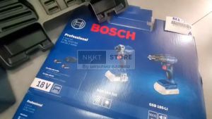 Bosch - ไขควงกระแทกไร้สาย GDR 18V-215 + สว่านเจาะกระแทกไร้สาย GSB 185-LI พร้อมแบตเตอรี่และแท่นชาร์จ 06019N20K4