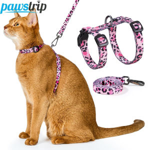 150cm/59.06in Pet Cat Harness Leash Set Adjustable Puppy Lead Leash Walking Cat Leash Escape Proof Cat Harness Pet Supplies