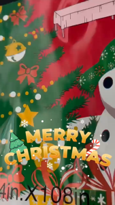 137*183cm Merry Christmas Table Cloth Ployester PVC Snowflake Prints Table Cover party Decoration