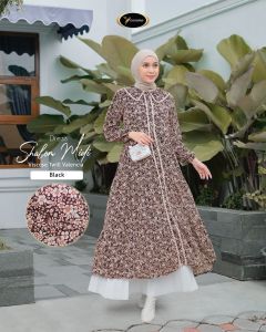 Yessana Hijab Shalom Midi Dress Rayon Premium COD ✔️
