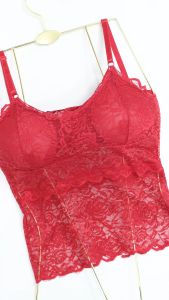 WIMIU Tanktop Bralette Bra Busa Renda Lace Brukat Tank Top Singlet BH Wanita Tang Top Perempuan 100157