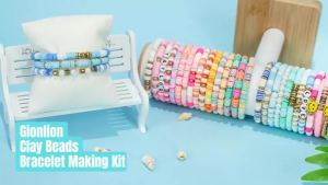 Ocean Style Clay Beads Bracelet Making Kit with Golden Pearl Beads for Women Beach Fashion Jewelry Making Crafts DIY Gifts