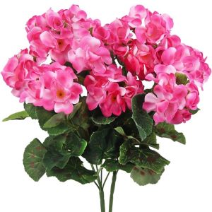 2/5pcs Artificial Flower Silk Begonia Flower Outdoor Garden Arch UV Protection Wedding Bride Home Bonsai Festival Party DIY Gift