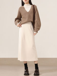 HIPPIE MISS | High Waist Slimming Slit Midi Pencil Skirt