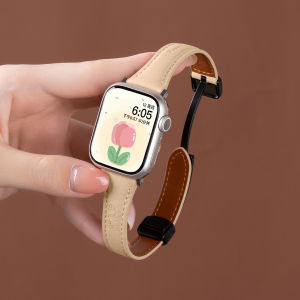 CRAFTSMAN DAI | Dachshund Print Fashionable Women Slim Real Leather Watch Strap