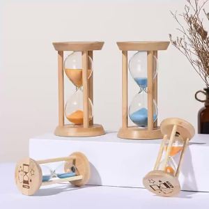 1pc Creative 1/3/5/10/15/30 Minute Wooden Hourglass Sand Timer Clock Sandglass Kids Teeth Brushing Games Desk Decor Child Gifts
