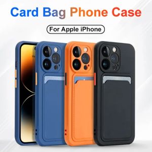 💯【Phone Case】+FREE Shipping 💯Luxury Wallet Case For iPhone 15 14 13 12 11 Pro Max 6 7 8 Plus X Xr Xs Max Card Holder Slot Phone Cases 1Soft Silicone Shockproof Back Cover
