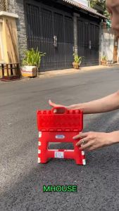 Ghế nhựa xếp mini Duy Tân gấp gọn cho bé kích thước 22 x 18.3 x 16.4 cm