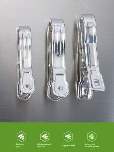 Kẹp Kẹp Kẹp Phơi Quần Áo Inox Kẹp Tất Kim Loại Phơi Chăn Cỡ Lớn Kẹp Quần Mát Hở Miệng Nhỏ Chống Gió Kẹp Quần Áo Móc Áo