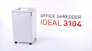 IDEAL 3104 C 4 x 40mm Non Stop A3 Heavy Duty Paper Shredder (Cross Cut)- 27 sheets - 4 x 40mm (120 Liters) 3104C (non stop Cross Cut Shredder Machine Office Shredder  Heavy Duty Shredder Mesin Penghancur Kertas Mesin Perincih)