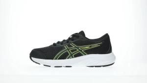 ASICS Kids CONTEND 9 Grade School Running Shoes in Black/Jasper Green