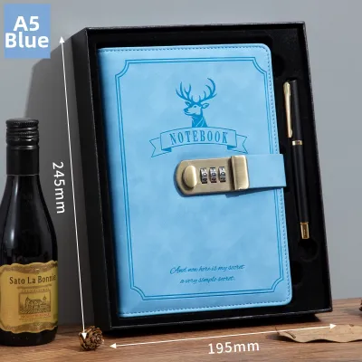 ZUOLANZHE | Customizable Business Password Notebook With Lock Adult Enclosure Giftbox