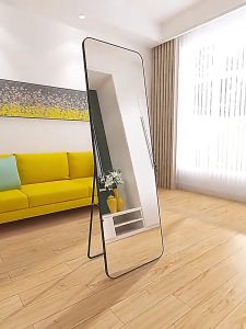 Cermin panjang Standing Long Mirror Home decor Stand Full-length mirror wall cermin panjang dinding putih murah 长镜子