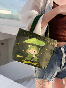 High Quality Womens Canvas Bag Summer 2025 New Style Handheld Commuter Bag Fashionable Large Capacity Handbag for Outings