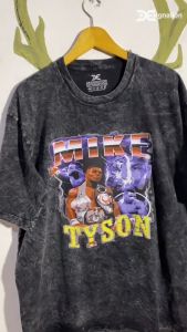 Kaos MIKE TYSON Stone Wash Oversize 24s / Tshirt BOXING SPORT TINJU LEGEND / Washing Oversized ACID VINTAGE