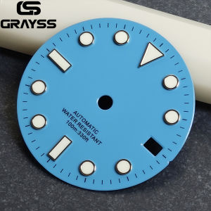 28.5mm For SUB ice blue Watch dial blue Luminous for NH35/NH36/4r35/4r36 Movement DIY Watch Modification Accessories