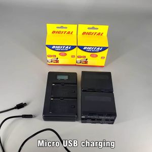 CITYORK NP-F970 F960 Li-ion Camera Battery + LCD Dual Charger for Sony NP F930 F970 F960 F990 F550 F570 QM91D CCD-RV100 TRU47E