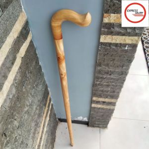 tongkat jalan kayu Cendana wangi motif payung premium D68