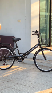 AENXRD จักรยานแม่บ้าน จักรยานพับได้ จักรยาน 20/24/26 นิ้ว 7ระดับ ความเร็ว แม่บ้าน ญี่ปุ่น เบาะนั่งสบายพร้อมตะกร้า