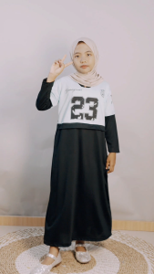 GAMIS ANAK PEREMPUAN ANGKA 23 NUMBER NFLSTYLE GL FASHION