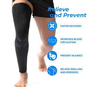 1PCS Leg Compression Sleeves - Support Active Lifestyle - Innovative Breathable Elastic Blend - Anti Slip Day & Night Wear