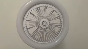 26CM ceiling fan light ABS white fan blades acrylic lampshade DC motor 3-speed remote control with reversible/timing function suitable for living rooms dining rooms bedrooms homes and other places.