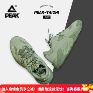 Peak Men's Retro Outdoor Sports Shoes: Thick Bottom Dad Shoes for Spring 2024