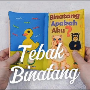 Buku Kain/Buku Bantal/Softbook: Tebak Binatang