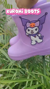 High quality rubber rain boots childrens cartoon raincoat rain boots waterproof and non-slip 2-10 y