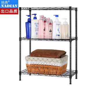Bathroom Metal Storage Rack Three Layers Adjustable Home Use Iron Frame for Kitchen Living Room Balcony Organizer Shelf