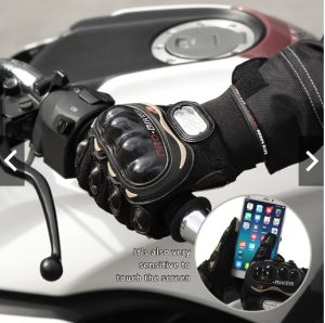 🔥พร้อมส่ง ถุงมือมอเตอร์ไซค์ วัสดุหนัง แบบเต็มนิ้ว ทัชสกรีนมือถือได้ถุงมือ  ถุงมือขับมอเตอร์ไซค์ ถุงมือขับรถ ถุงมือขับรถกันแดด🔥