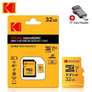 Kodak | Kodak Micro SD Card 32GB 64GB 128GB 16GB High Speed V30 U3 4K TF Card for Dash Cam Car Camera Driving Recorder