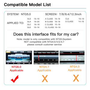 Wireless Carplay Android Auto Adapter for Mercedes Benz NTG5.0 GLC CLA GLA GLE A B E C Class W205 W176 C117 W212 W167 Mirror Lin