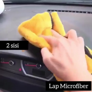 (CANTIKKU20.ID) Kain Lap Microfiber 30x40Cm 25x25cm 30x30cm / Handuk 2 Sisi Tebal Pembersih Kendaraan Serbaguna