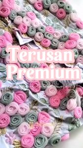Malaikamoza Mukena Terusan Premium Mewah Bordir Benang Emas Bahan Katun Sutra Adem