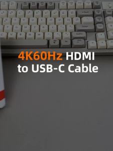 Cabletime | CABLETIME 4K60Hz Active HDMI to USB-C Cable with USB Power for Nintendo Switch PS3/4/5 Xreal Air 2 Game Console to Portable Moni