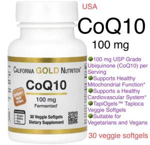 [MỸ] viên CoQ10 100 mg  30 viên California Gold Nutrition Q10