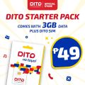 DITO STARTER PACK PREPAID SIM CARD 5G at FREE 3GB. 
